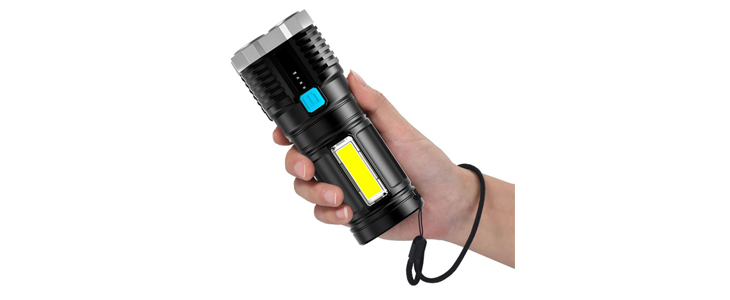Večnamenska LED ročna svetilka z akumulatorjem, kabel - Kuponko.si
