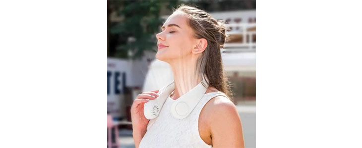 NeckFan, prenosni ventilator za okoli vratu - Kuponko.si