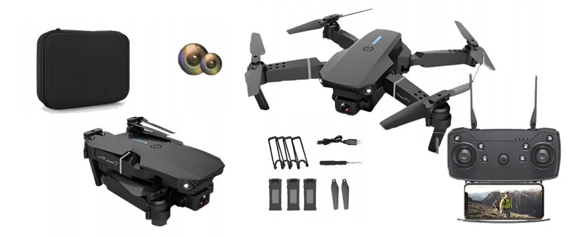 Zložljiv dron s HD kamero in z opremo - Kuponko.si