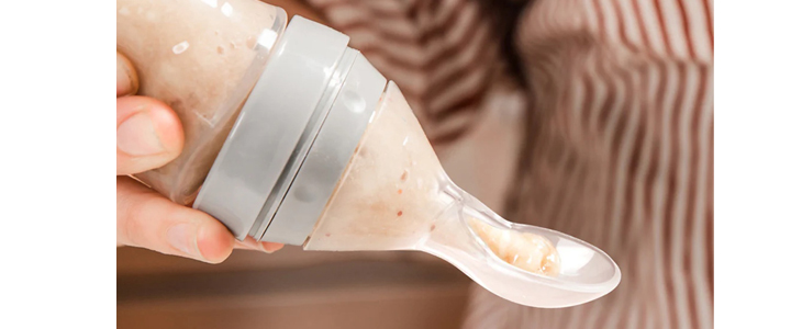 SoftSpoon silikonska steklenička z žličko - Kuponko.si