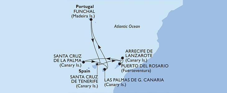 MSC Opera Tenerife-Gran Canaria-Madeira-La Palma - Kuponko.si