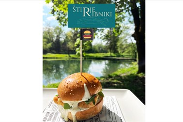 Gostilna Štirje ribniki, smesh burger