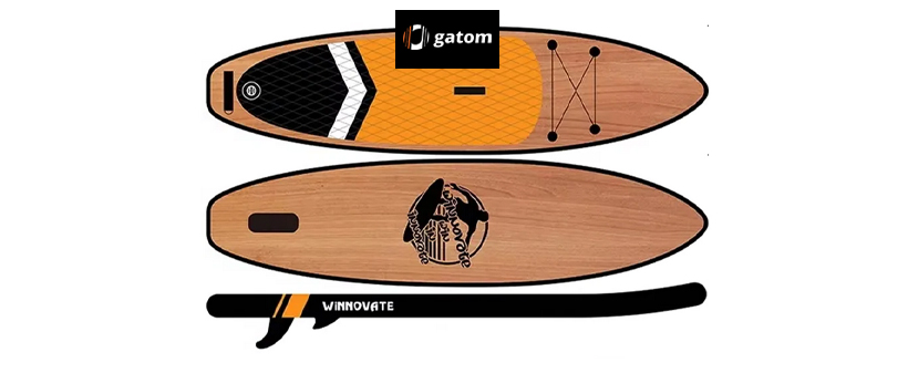 Napihljiv SUP -  visokokakovostni  SUP Wood - Kuponko.si