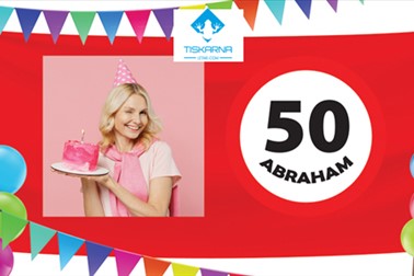 Personalizirani rojstnodnevni transparent za obletnice Personalizirani rojstnodnevni transparent za obletnice