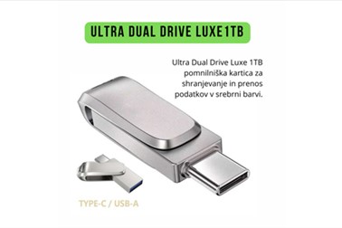 Pomnilniška kartica Mini Ultra Dual Drive Luxe 1 TB Pomnilniška kartica Mini Ultra Dual Drive Luxe 1 TB