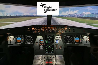 Flight simulator #1, let v letalskem simulatorju Flight simulator #1, let v letalskem simulatorju