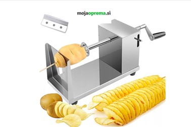 Aparat za pripravo spiralnega krompirjevega čipsa Aparat za pripravo spiralnega krompirjevega čipsa