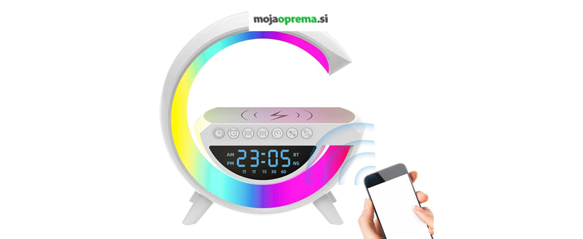 3v1 akumulatorski bluetooth zvočnik in budilka z LED - Kuponko.si