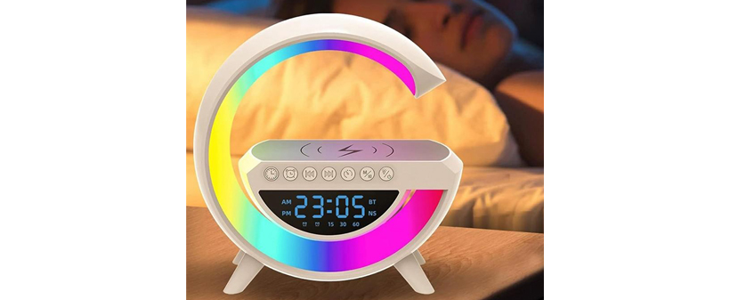 3v1 bluetooth zvočnik, polnilec in budilko z LED RGB - Kuponko.si