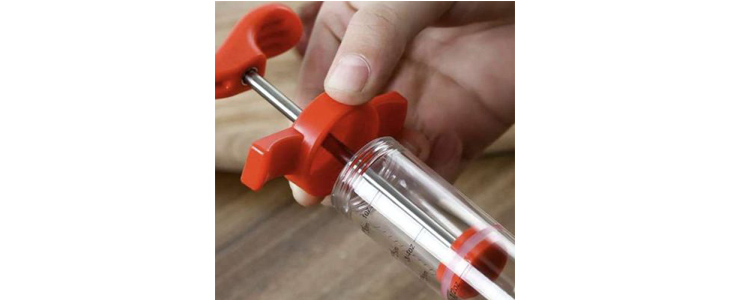 Injektor marinade za meso, brizga 50 ml in 3 igle - Kuponko.si