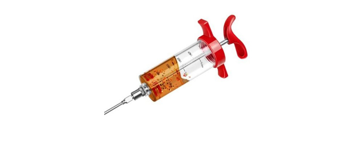 Injektor marinade za meso, brizga 50 ml in 3 igle - Kuponko.si