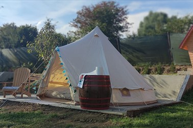 Robinzonski kamp Blue tent v Stubički Slatini, oddih