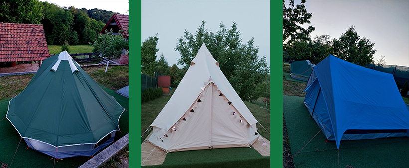 Robinzonski kamp Blue tent v Stubički Slatini, oddih - Kuponko.si