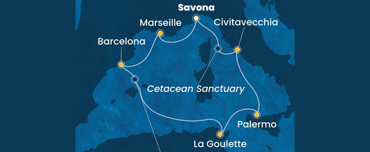 Križarjenje s Costa Smeralda Francija-Španija-Tunizija - Kuponko.si