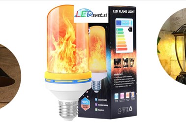 LED žarnica imitacija živega plamena LED žarnica imitacija živega plamena