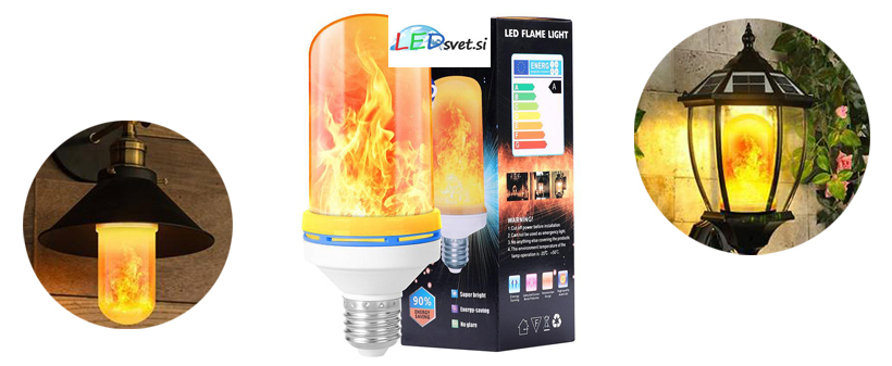 LED žarnica imitacija živega plamena - Kuponko.si