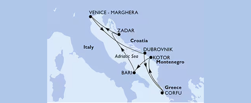 Križarjenje MSC Opera Italija-Hrvaška-Grčija-Črna gora - Kuponko.si