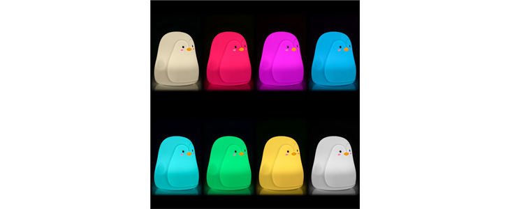 Mehka silikonska LED nočna lučka, 3 modeli - Kuponko.si