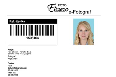 Boimetrična fotografija za dokumente