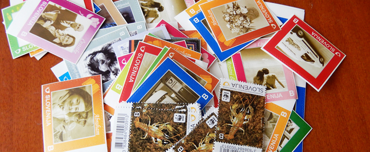 Paket slovenskih poštnih znamk - Kuponko.si