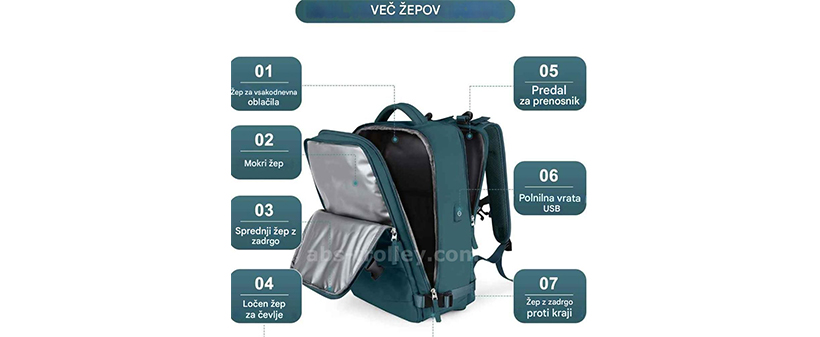 Kabinski nahrbtnik Marina Style​ 