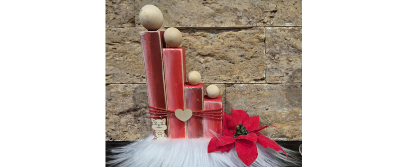 Ročno izdelan lesen komplet družine - 2 člana - Kuponko.si