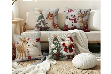 CutePillows, božične prevleke za blazine, 4 kosi