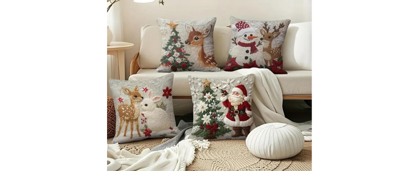CutePillows, božične prevleke za blazine, 4 kosi - Kuponko.si