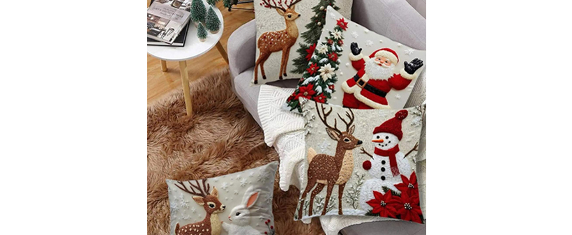 CutePillows, božične prevleke za blazine, 4 kosi - Kuponko.si