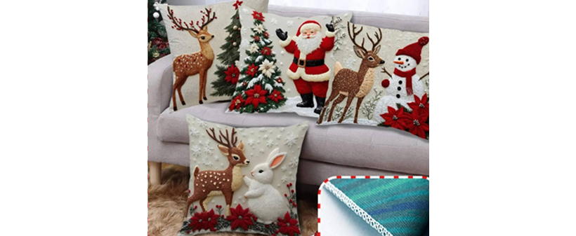 CutePillows, božične prevleke za blazine, 4 kosi - Kuponko.si