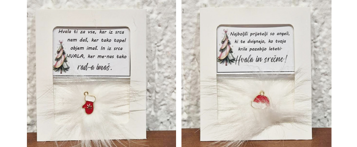  2x božični magnet z zabavnim zapisom  - Kuponko.si