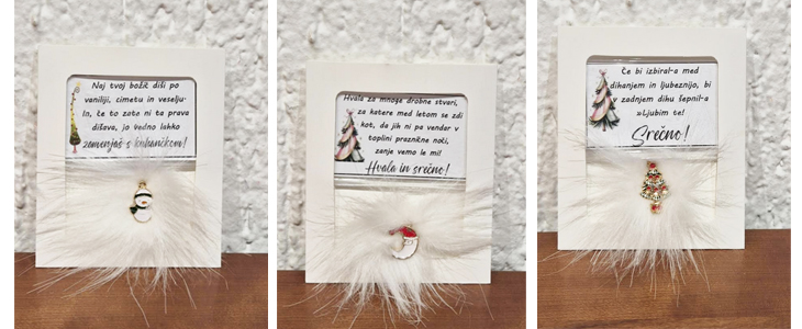  2x božični magnet z zabavnim zapisom  - Kuponko.si