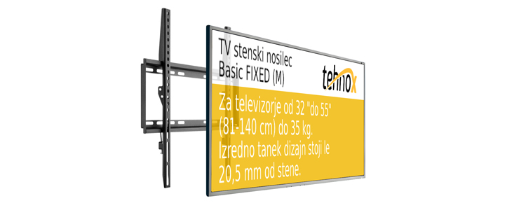Kvaliteten TV nosilec Basic FIXED (M) - Kuponko.si
