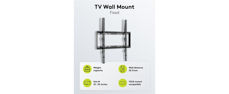 Kvaliteten TV nosilec Basic FIXED (M) - Kuponko.si