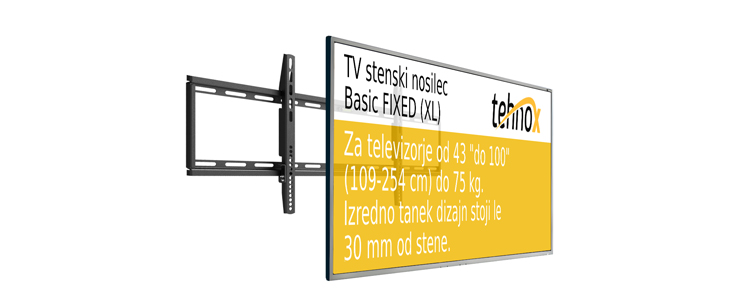 Kvaliteten TV nosilec Basic FIXED (XL) - Kuponko.si