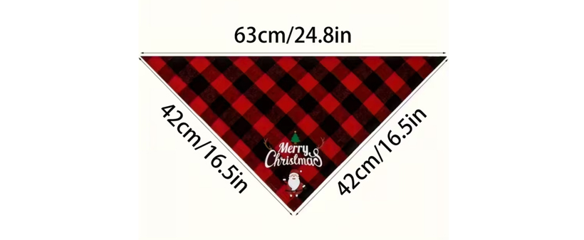 Bandana, božična ruta za pse v rdeči barvi - Kuponko.si