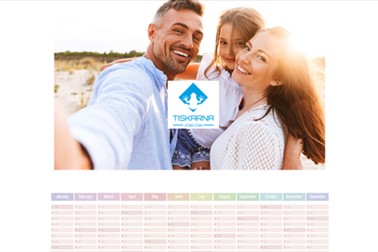 Veliki enolistni stenski koledar 