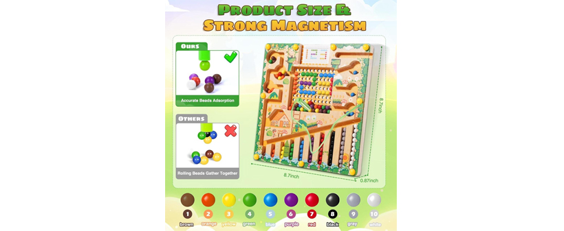 MazeGame lesena didaktična igrača za otroke - Kuponko.si