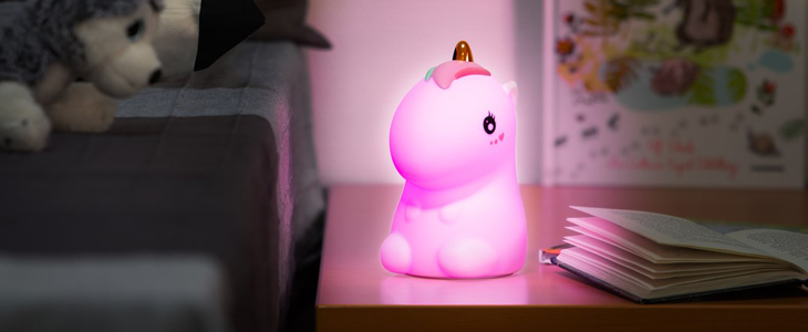 Mehka silikonska LED nočna lučka, 3 modeli - Kuponko.si