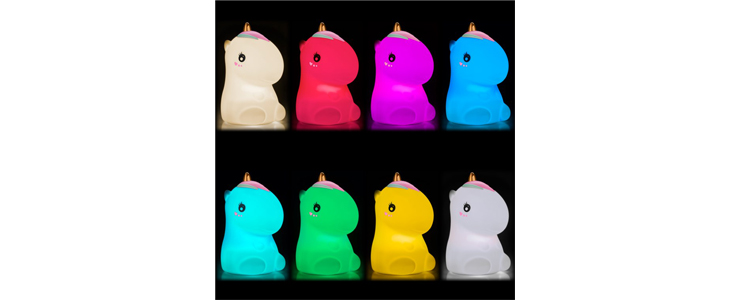 Mehka silikonska LED nočna lučka, 3 modeli - Kuponko.si