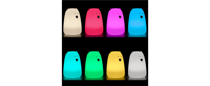 Mehka silikonska LED nočna lučka, 3 modeli - Kuponko.si