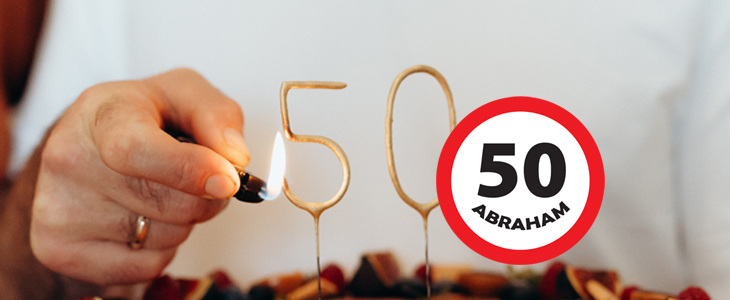 Personalizirani rojstnodnevni znak za okrogle obletnice - Kuponko.si