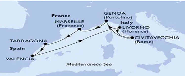 Križarjenje MSC Orchestra Francija-Španija-Italija - Kuponko.si