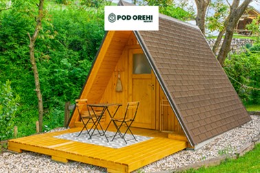 Resort pod orehi, glamping Luna, Bled