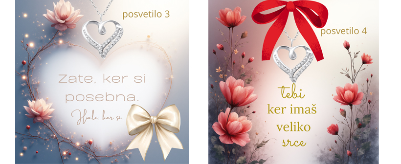 Srebrna verižica z osebnim posvetilom - Kuponko.si