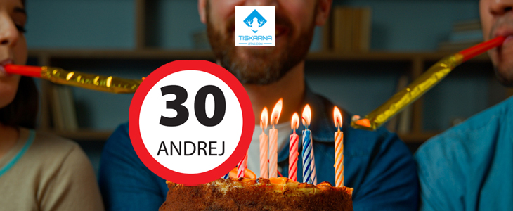 Personalizirani rojstnodnevni znak za okrogle obletnice - Kuponko.si