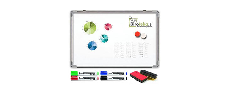 Biroteka, MAGNETNA TABLA Z ALU OKVIRJEM - Kuponko.si