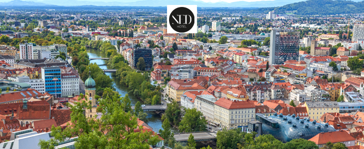 Ned Hotel Graz, Avstrija, nočitev z zajtrkom - Kuponko.si