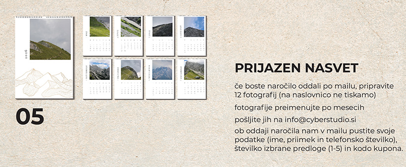 Popust na izdelavo personaliziranega koledarja! - Kuponko.si