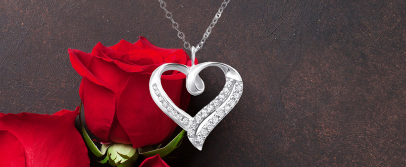 Valentinovo verižica z obeskom srca s posvetilom - Kuponko.si